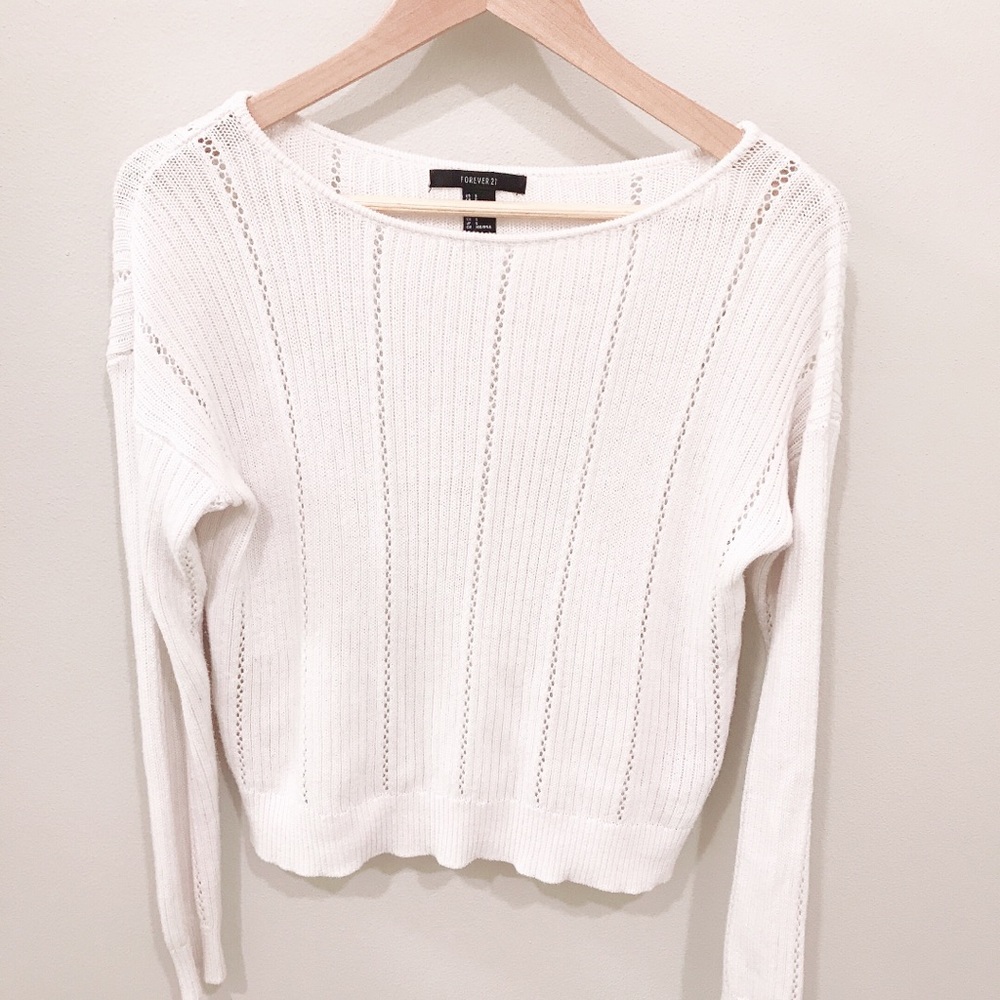 Forever 21 white sweater